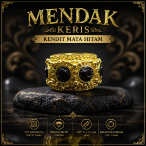 Mendak Keris Kendit Mata Hitam