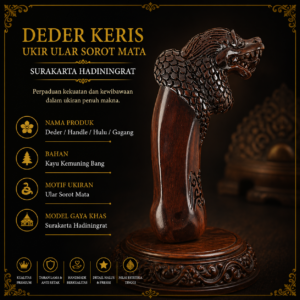 Toko Jaul Deder Keris Ukir Ular Kayu Kemuning Bang