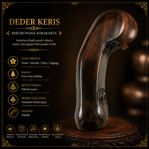 Toko Jual Deder Gagang Keris Solo Model Pakubuwana