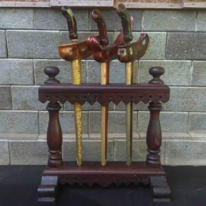 Toko Jual - Jagrak Keris Isi 3 Ukiran Sederhana