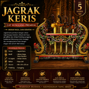 Toko Jual Jagrak Keris Isi 5 Cat Sungging Premium