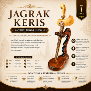 Toko Jual Jagrak Keris Motif Lung-Lungan