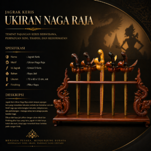 Toko Jual Jagrak Stand Tempat Pajangan Keris Ukiran Naga Isi 5