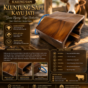 Toko Jual Kalung Sapi Kluntung Sapi Kayu Jati