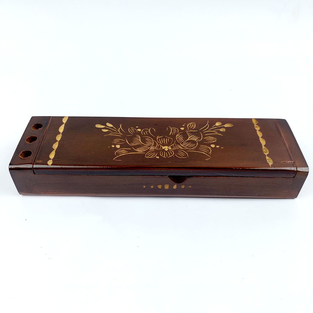 Toko Jual Kotak Pensil Kropak Motif Cukit Kayu Jati Jepara