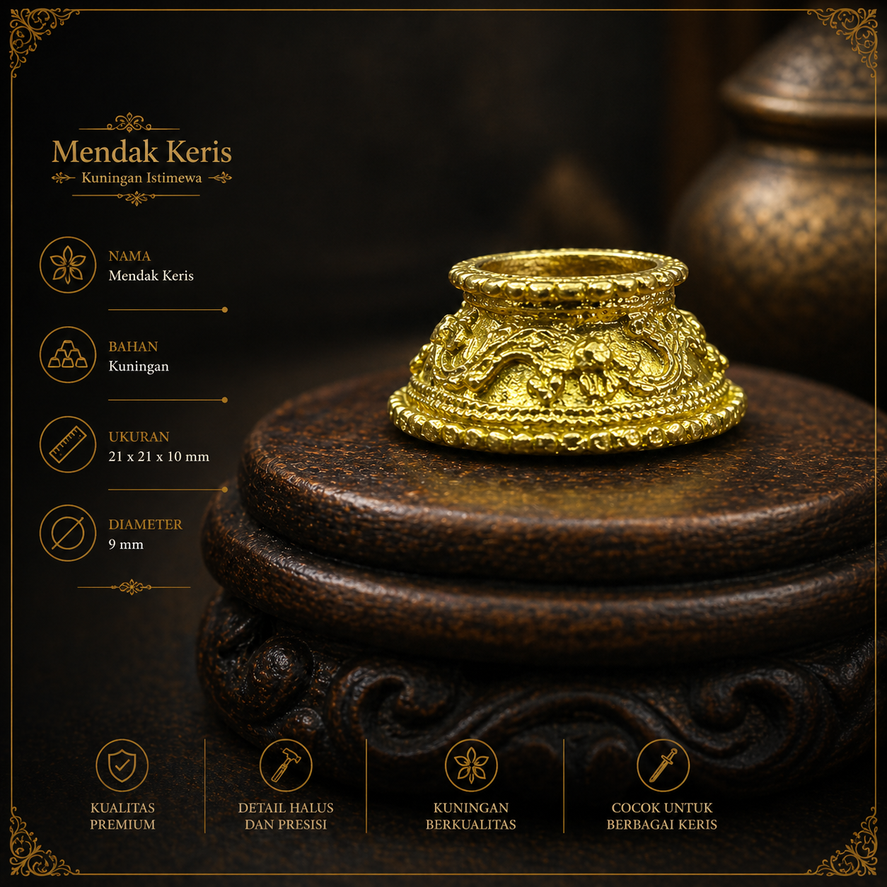 Toko Jual Mendak Keris Kuningan Istimewa