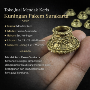 Toko Jual Mendak Keris Kuningan Pakem Surakarta