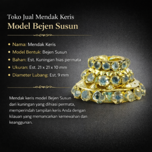 Toko Jual Mendak Keris Model Bejen Susun