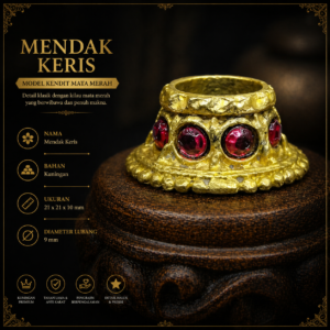 Toko Jual Mendak Keris Model Kendit Mata Merah Termurah