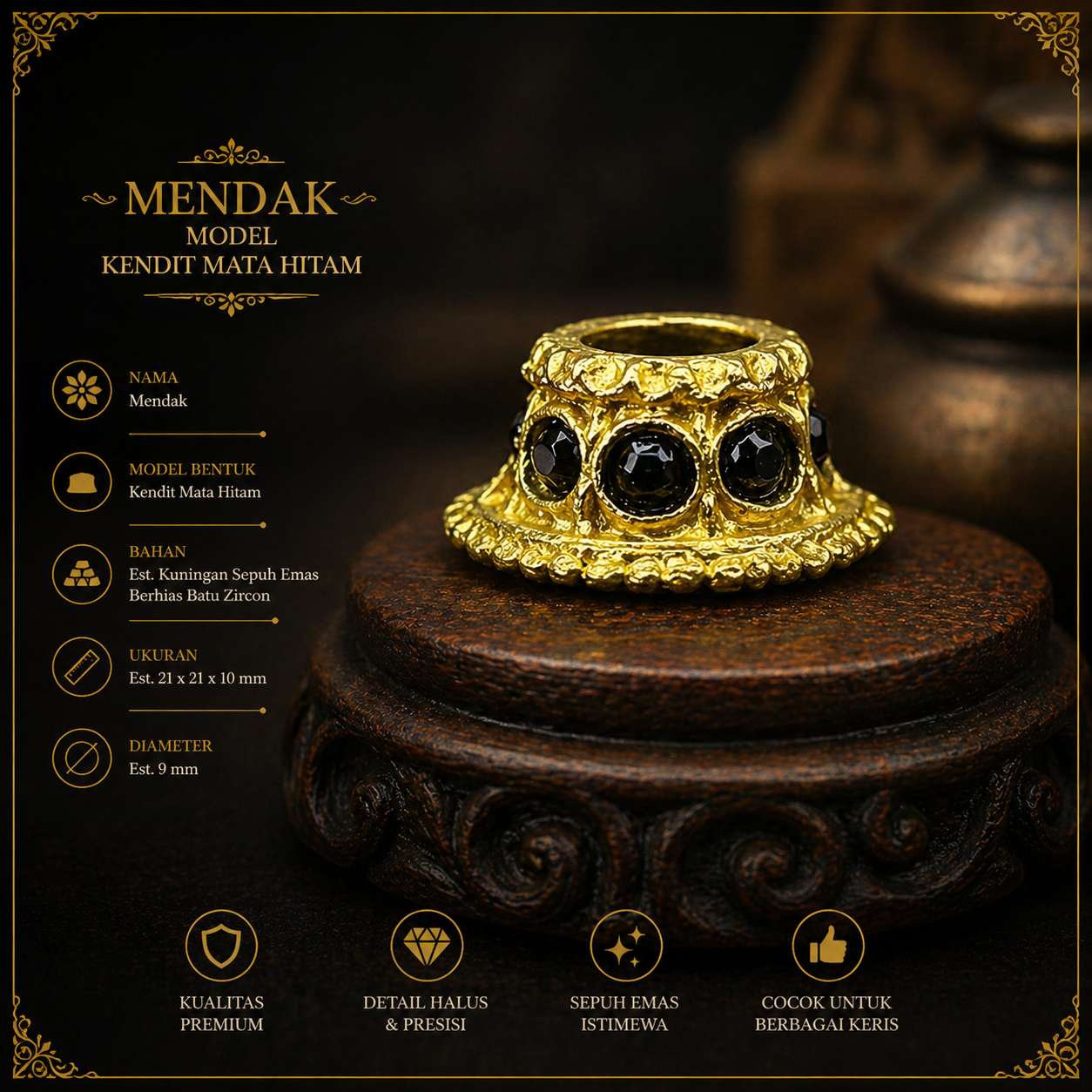 Toko Jual Mendak Model Kendit Mata Hitam