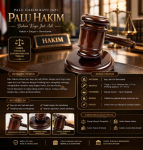 Toko Jual Palu Hakim Bahan Kayu Jati