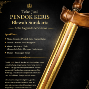Toko Jual Pendok Selongsong Keris Blewah Surakarta Garap Halus