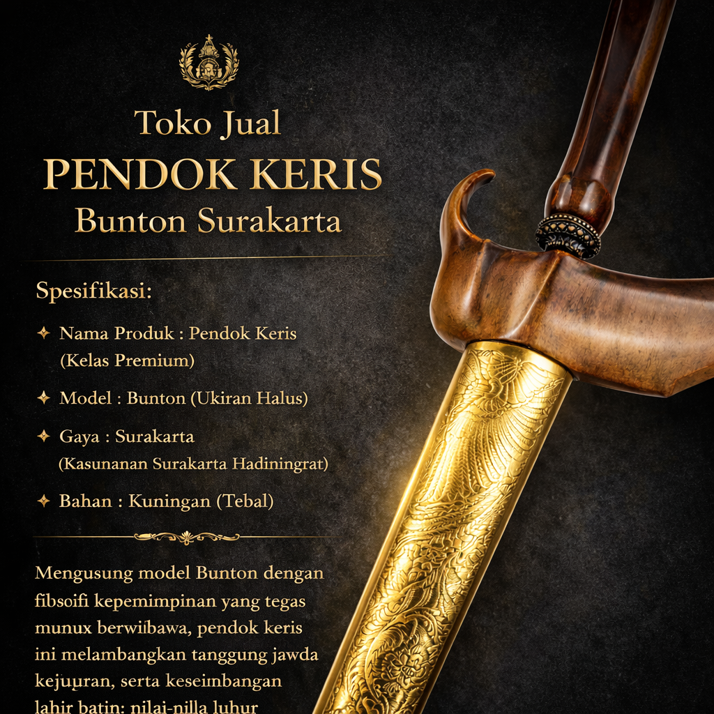 Toko Jual Pendok Selongsong Keris Bunton Surakarta Kuningan