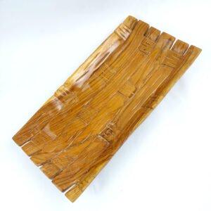 Toko Jual Piring Tempat Wadah Makanan Kayu Jati Motif Tatah