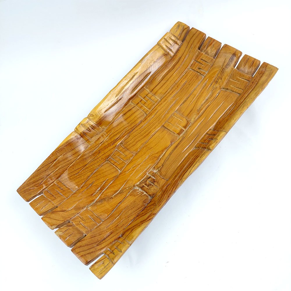 Toko Jual Piring Tempat Wadah Makanan Kayu Jati Motif Tatah