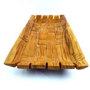 Toko Jual Piring Tempat Wadah Makanan Kayu Jati Motif Tatah