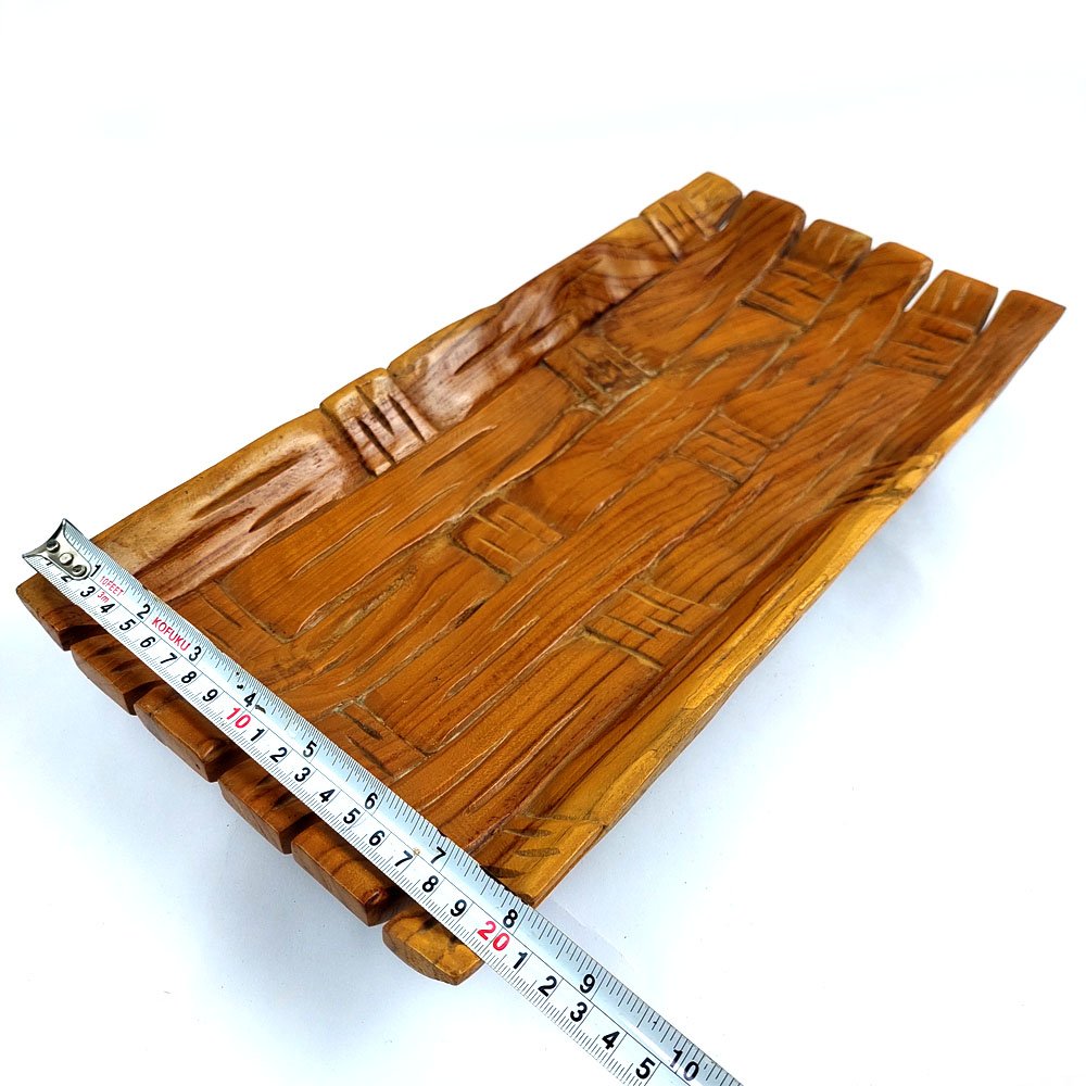 Toko Jual Piring Tempat Wadah Makanan Kayu Jati Motif Tatah