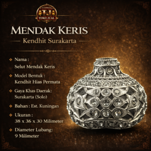 Toko Jual Selut Mendak Keris Model Kendhit Warna Perak