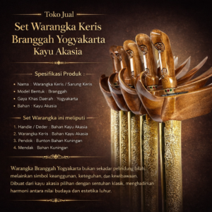 Toko Jual Set Warangka Keris Branggah Yogyakarta Kayu Akasia