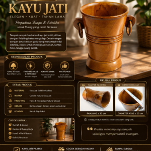 Toko Jual Tempat Sampah Bahan Kayu jait