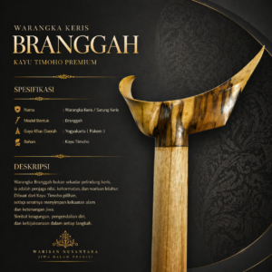 Toko Jual Warangka Keris Branggah Jogja Kayu Timoho Premium Motif Random