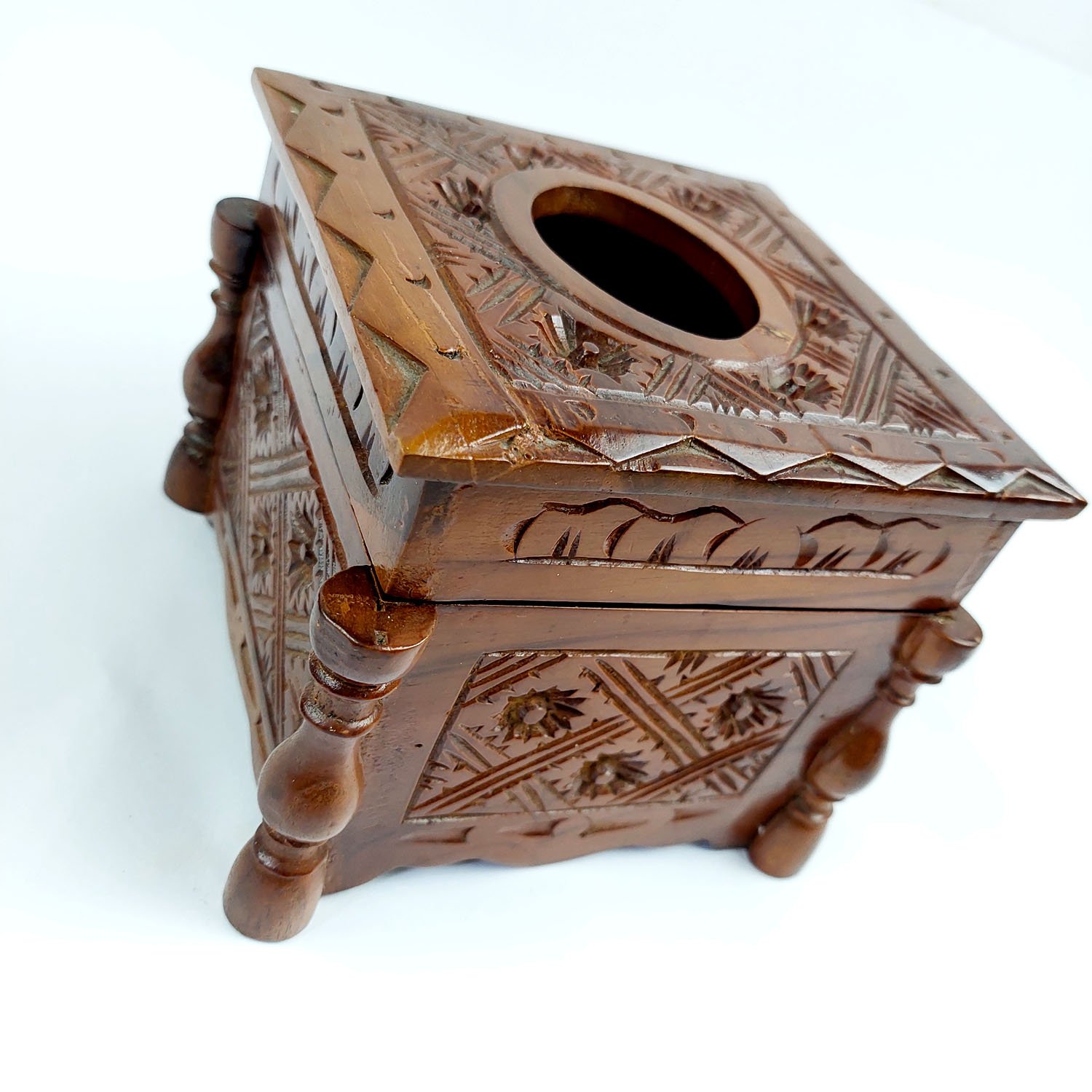 Toko Jual Kotak Tempat Tisu Motif Ukir Pahat