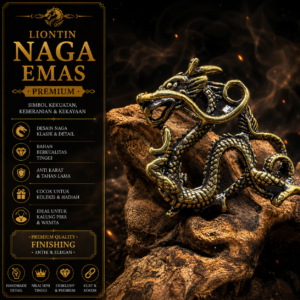 Toko Jual Liontin Naga Emas Premium